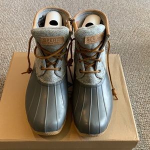 BRAND NEW IN BOX - Sperry Saltwater Boot Dark Grey